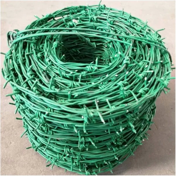 Plastic-Coated-Barbed-Wire-2.5mm-PVC-20Kg