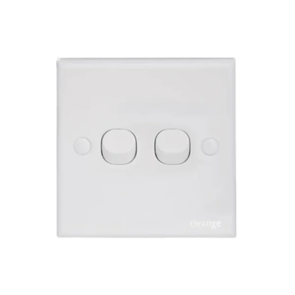 Orange Casablanca -2 Gang 1 Way Switch -