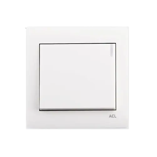 Elegance Series (White): 1 Gang (1 Way) Switch – ACL