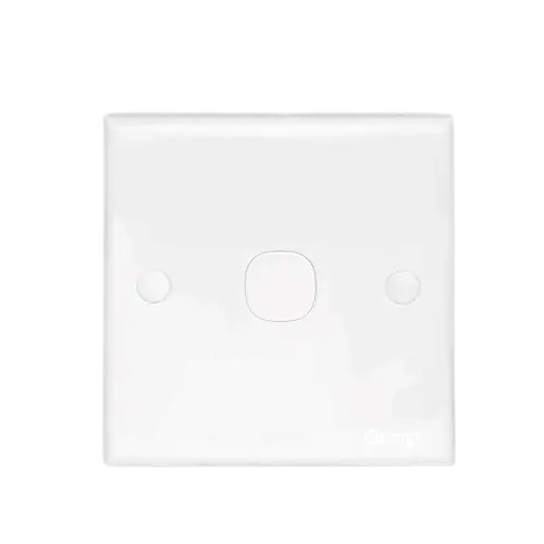 Orange Casablanca (White): Blank Plate Switch