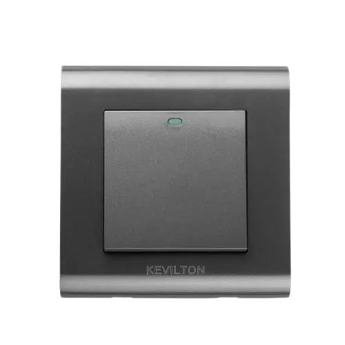 Modular Series (Black): 1 Gang (1 Way) Switch – Kevilton